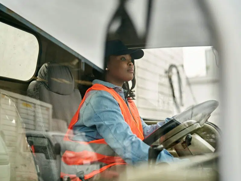 truck driver working